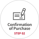 STEP 02. Confirmation of Purchase